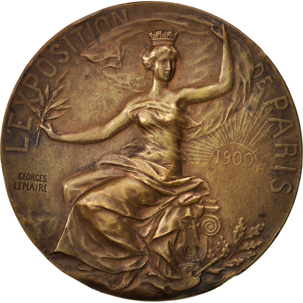 France, Medal, Exposition de Paris, Politics, Society, War, 1900, Lemaire