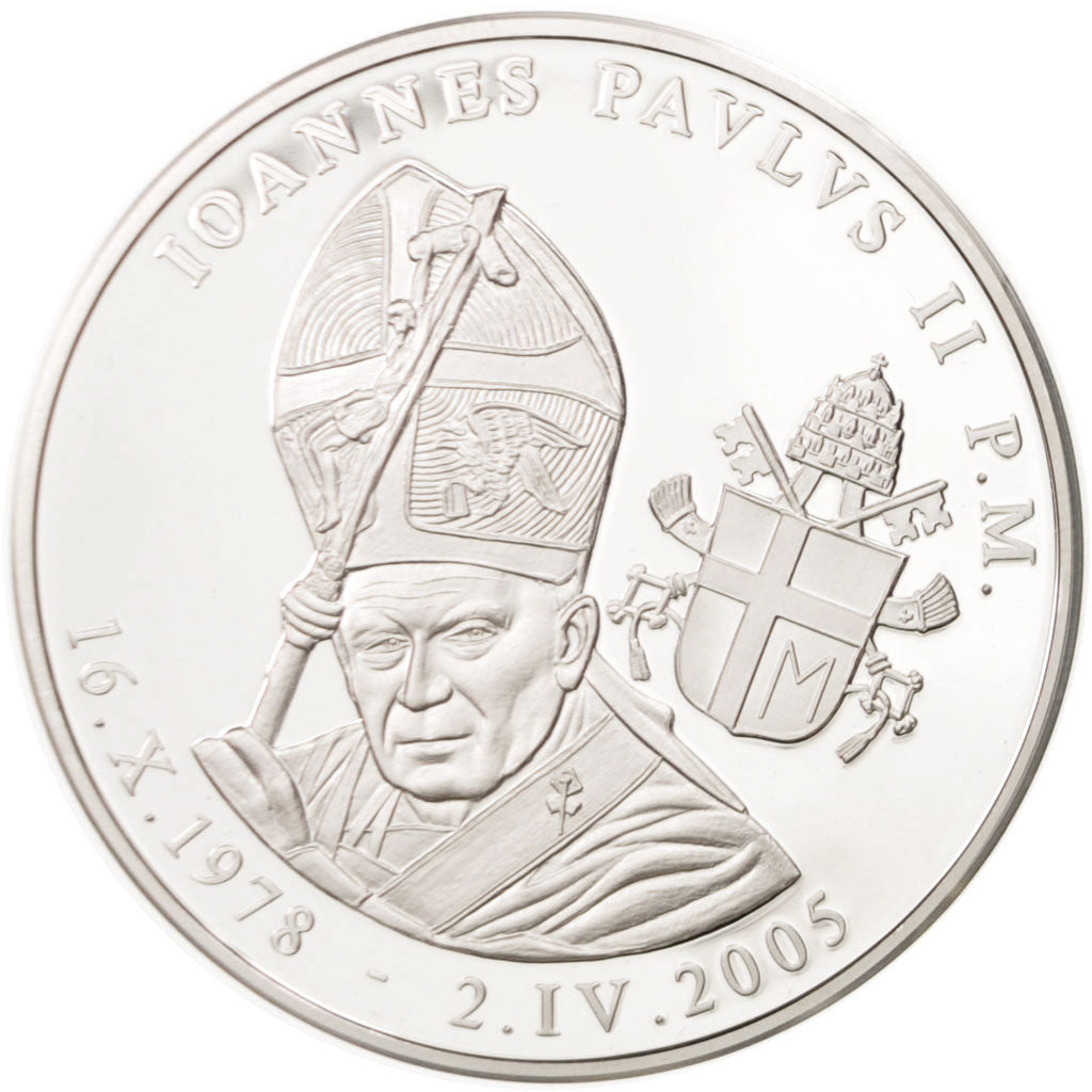 Vatican, Medal, Jean-Paul II, Religions & beliefs, 2005, MS(65-70), Silver