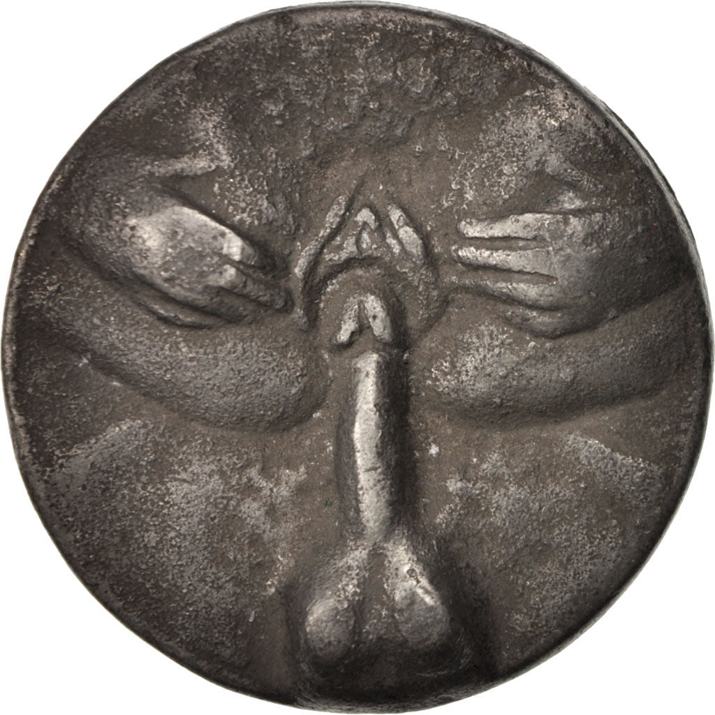 France, Medal, Médaille érotique reprenant un module de 5 francs, Arts &