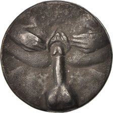 France, Medal, Médaille érotique reprenant un module de 5 francs, Arts &