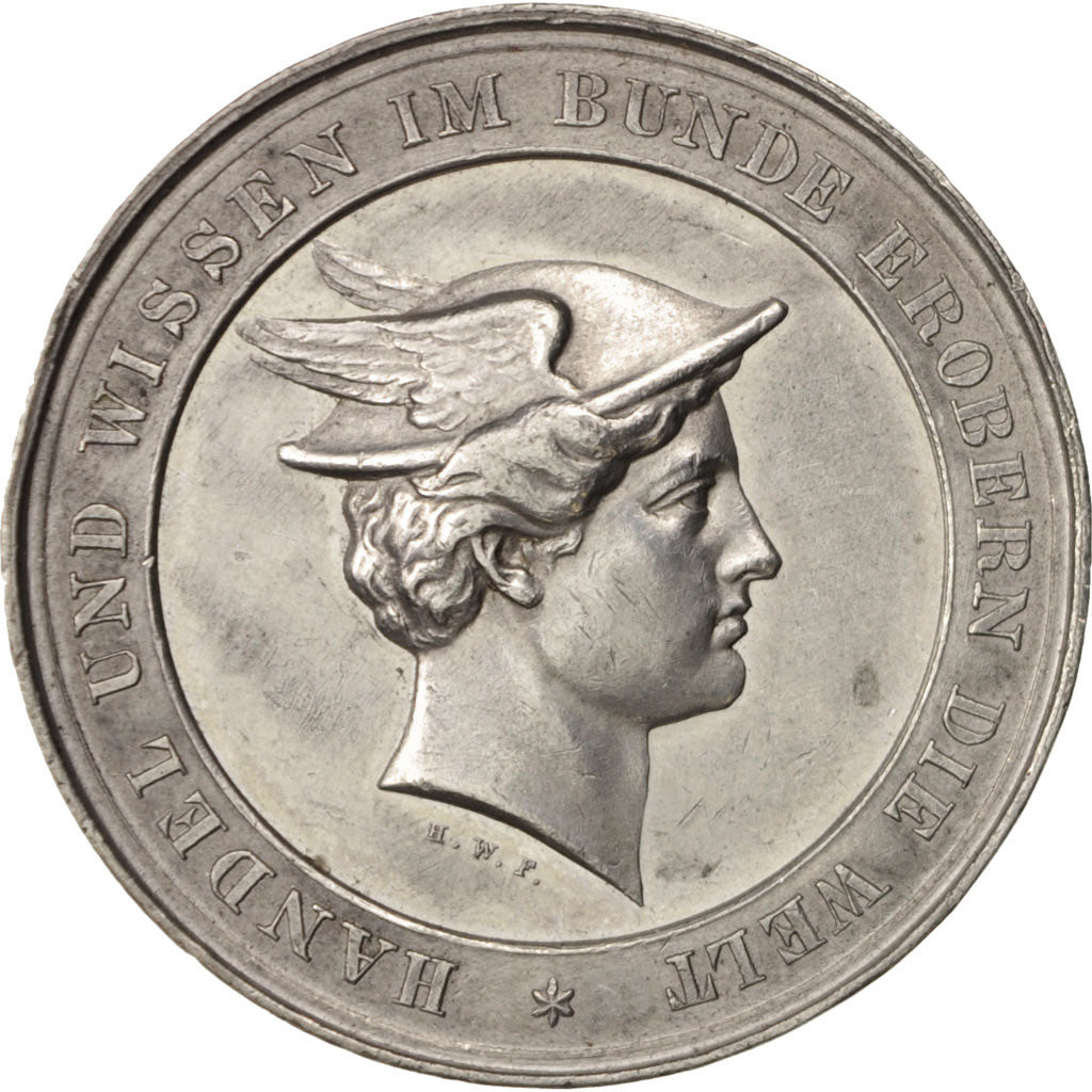 Germany, Medal, Kaufmännischen Leipzig, Politics, Society, War, 1883