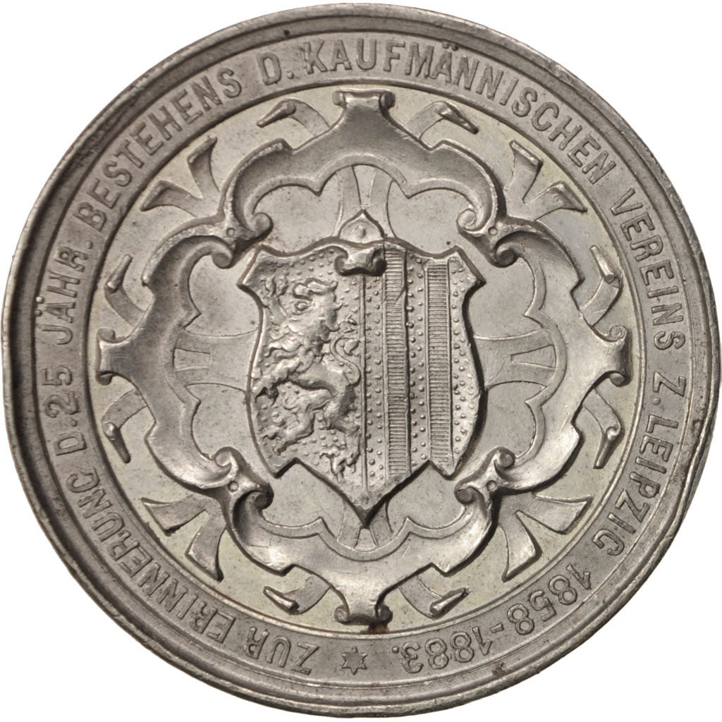 Germany, Medal, Kaufmännischen Leipzig, Politics, Society, War, 1883