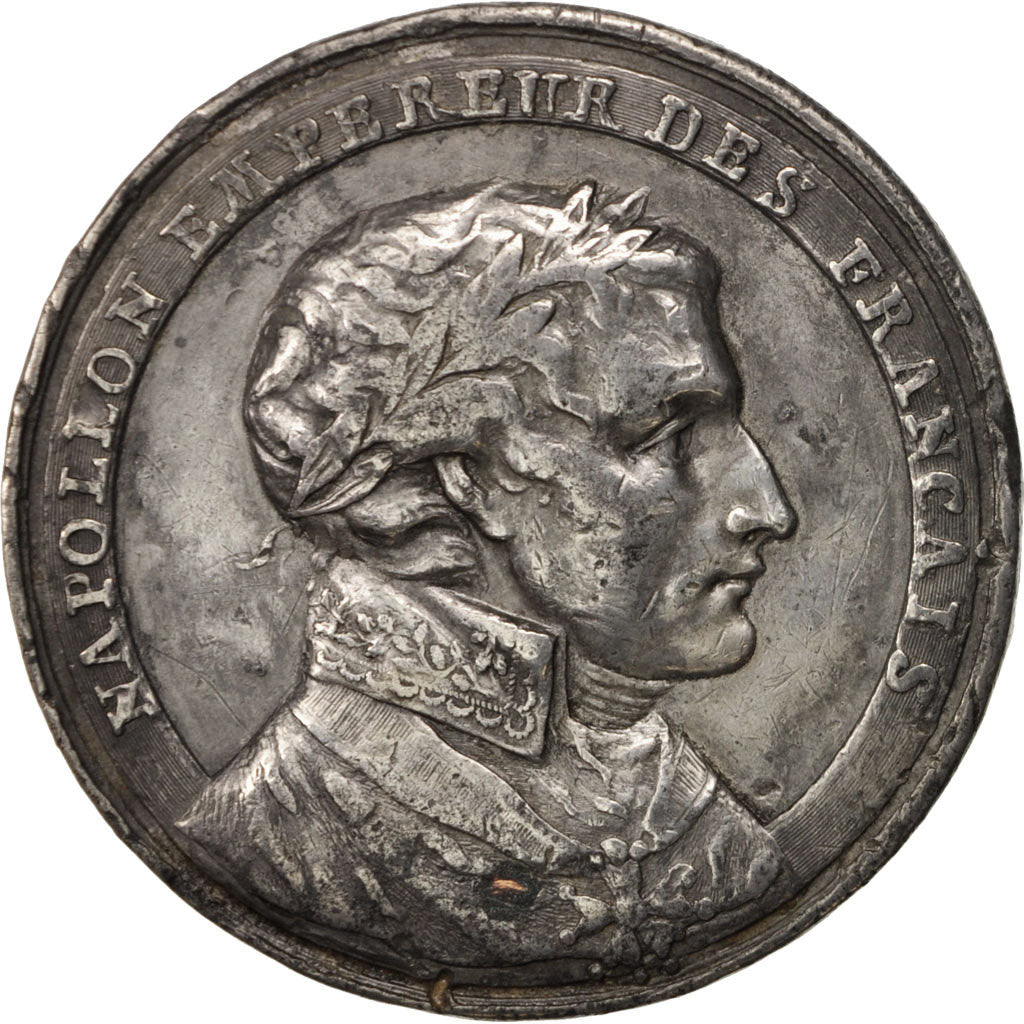 France, Medal, Napoléon Bonaparte, History, 1804, EF(40-45), Tin