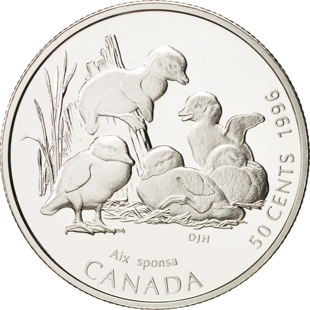 Coin, Canada, Elizabeth II, 50 Cents, 1996, Royal Canadian Mint, Ottawa