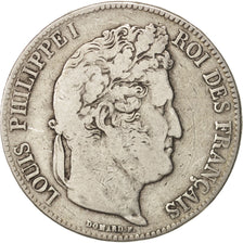 France, Louis-Philippe, 5 Francs, 1840, Rouen, VF(20-25), Silver, KM:749.2