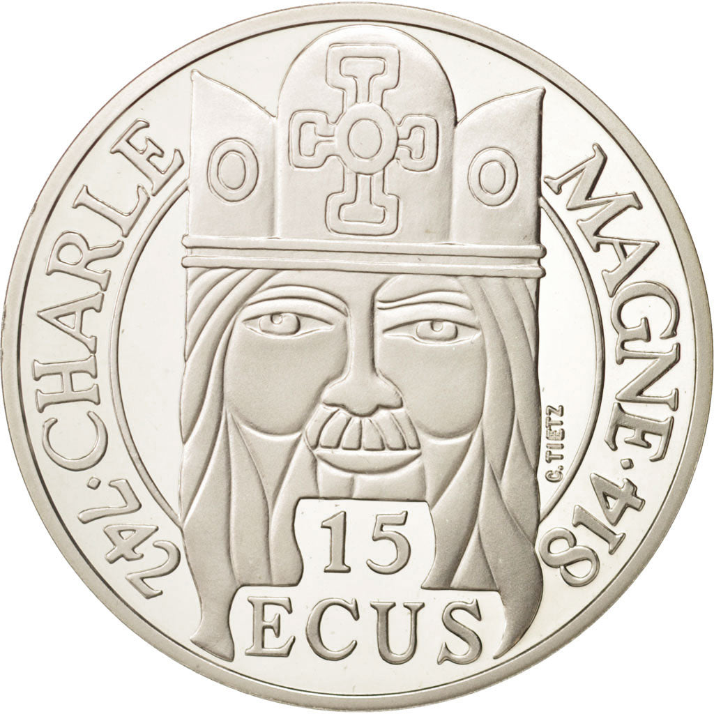 Coin, France, 100 Francs-15 Ecus, 1990, Paris, MS(65-70), Silver, KM:989