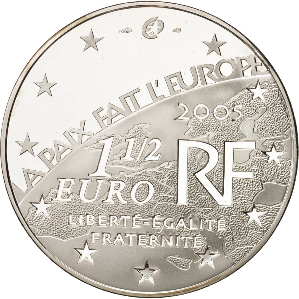 Monnaie, France, 1-1/2 Euro, 2005, FDC, Argent, KM:1441