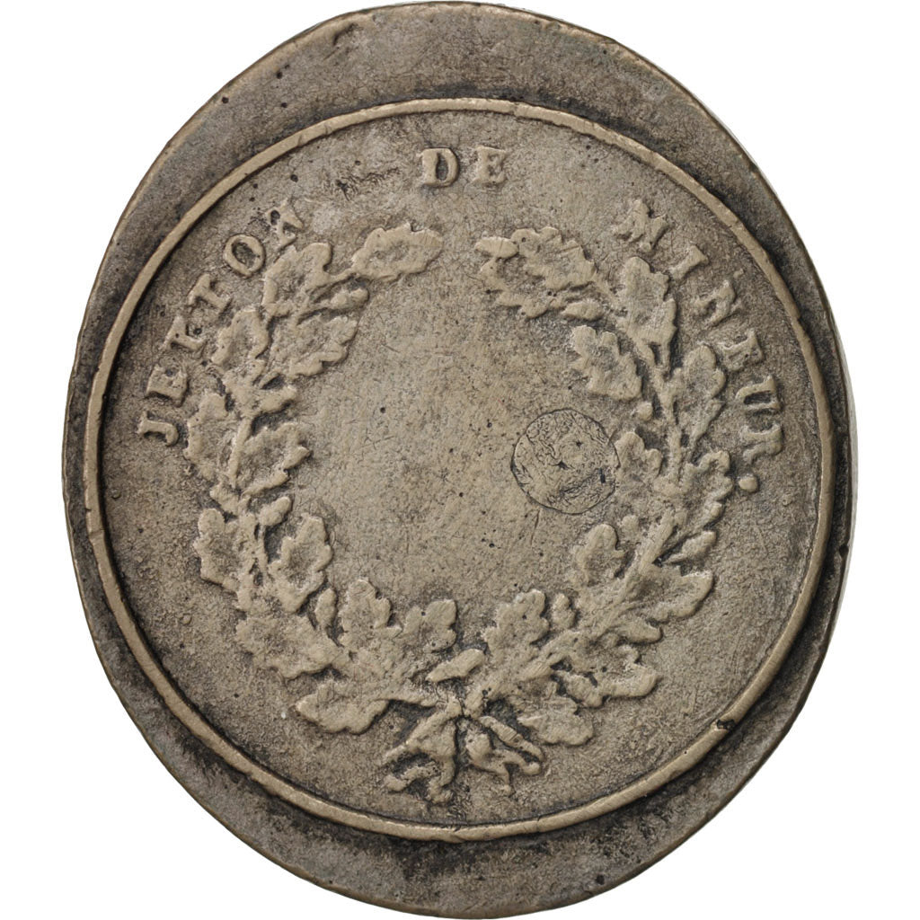 France, Jeton, Mines du Vieux Condé, Jeton de Mineur, XIX Century, TTB+, Cuivre