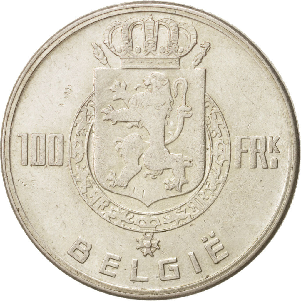 Coin, Belgium, 100 Francs, 100 Frank, 1949, AU(50-53), Silver, KM:139.1