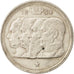 Belgio, 100 Francs, 100 Frank, 1954, BB+, Argento, KM:138.1