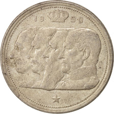 Monnaie, Belgique, 100 Francs, 100 Frank, 1950, TTB, Argent, KM:138.1