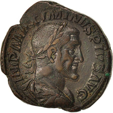 Moneta, Maximinus I Thrax, Sestertius, 235-236, Roma, EF(40-45), Miedź, RIC:58