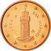 San Marino, Euro Cent, 2008, MS(65-70), Copper Plated Steel, KM:440