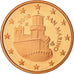 San Marino, 5 Euro Cent, 2008, MS(65-70), Copper Plated Steel, KM:442