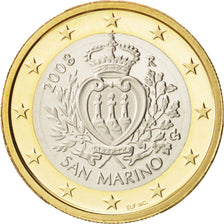 San Marino, Euro, 2008, MS(65-70), Bi-Metallic, KM:485