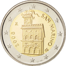 San Marino, 2 Euro, 2008, FDC, Bi-metallico, KM:486