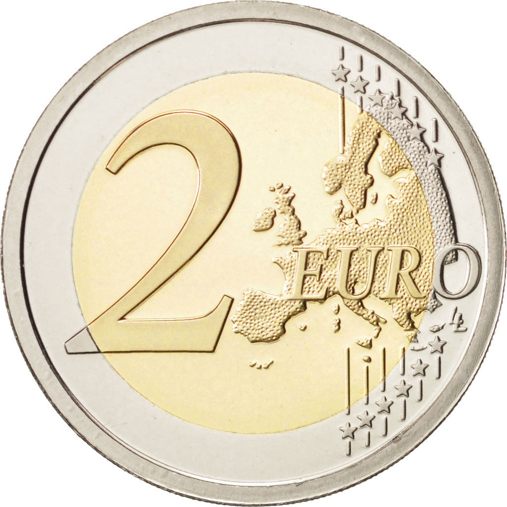 San Marino, 2 Euro, 2008, MS(65-70), Bi-Metallic, KM:486