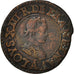 Monnaie, France, Louis XIII, Denier tournois, buste enfantin « petite