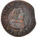 France, Dombes, Gaston d'Orléans,Double Tournois, 1637, VF(20-25), Copper