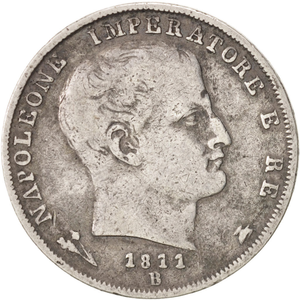 Coin, ITALIAN STATES, KINGDOM OF NAPOLEON, Napoleon I, Lira, 1811, Bologna
