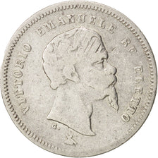 Coin, ITALIAN STATES, EMILIA, Vittorio Emanuele II, 50 Centesimi, 1860