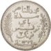 Coin, Tunisia, Muhammad al-Nasir Bey, 2 Francs, 1911, Paris, AU(50-53), Silver
