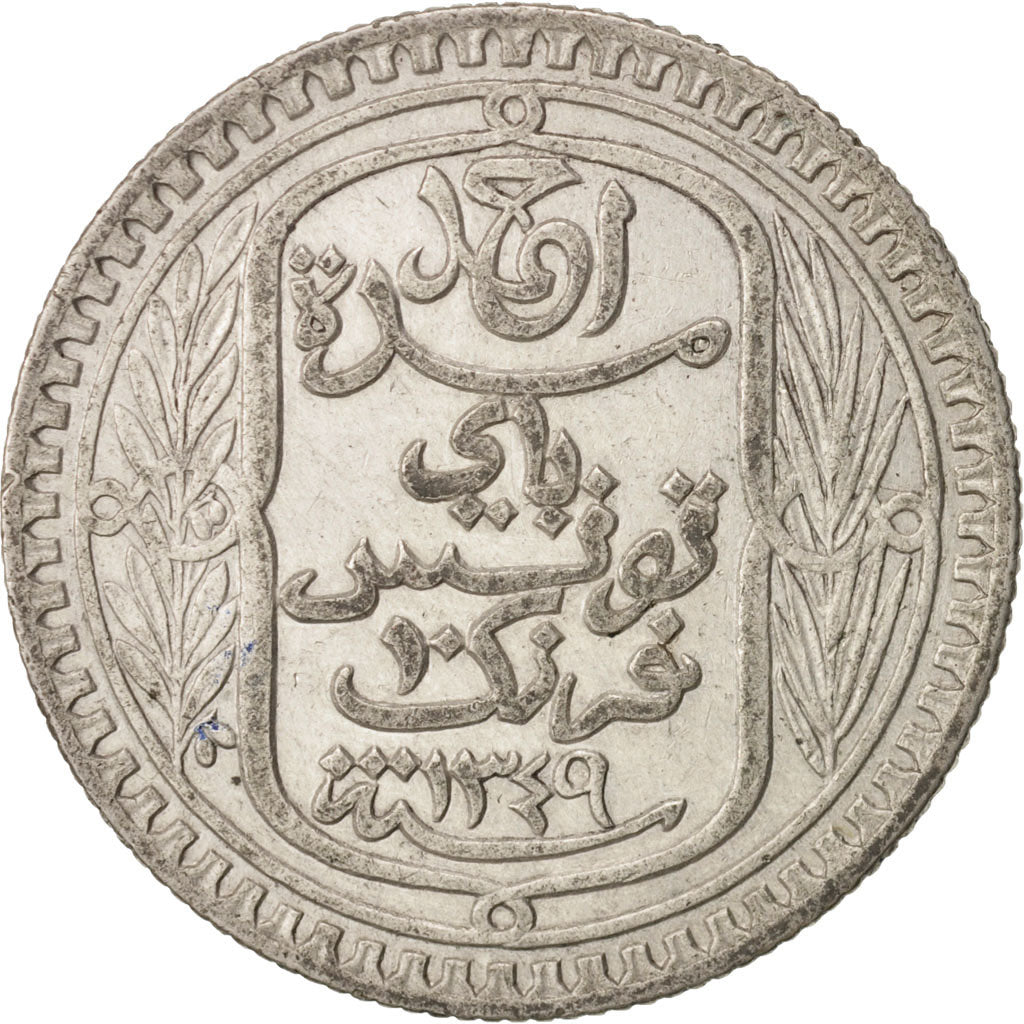 Tunisia, Ahmad Pasha Bey, 10 Francs, 1930, Paris, EF(40-45), Silver, KM:255