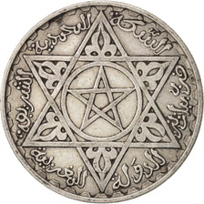 Morocco, Mohammed V, 200 Francs, 1953, Paris, AU(50-53), Silver, KM:53