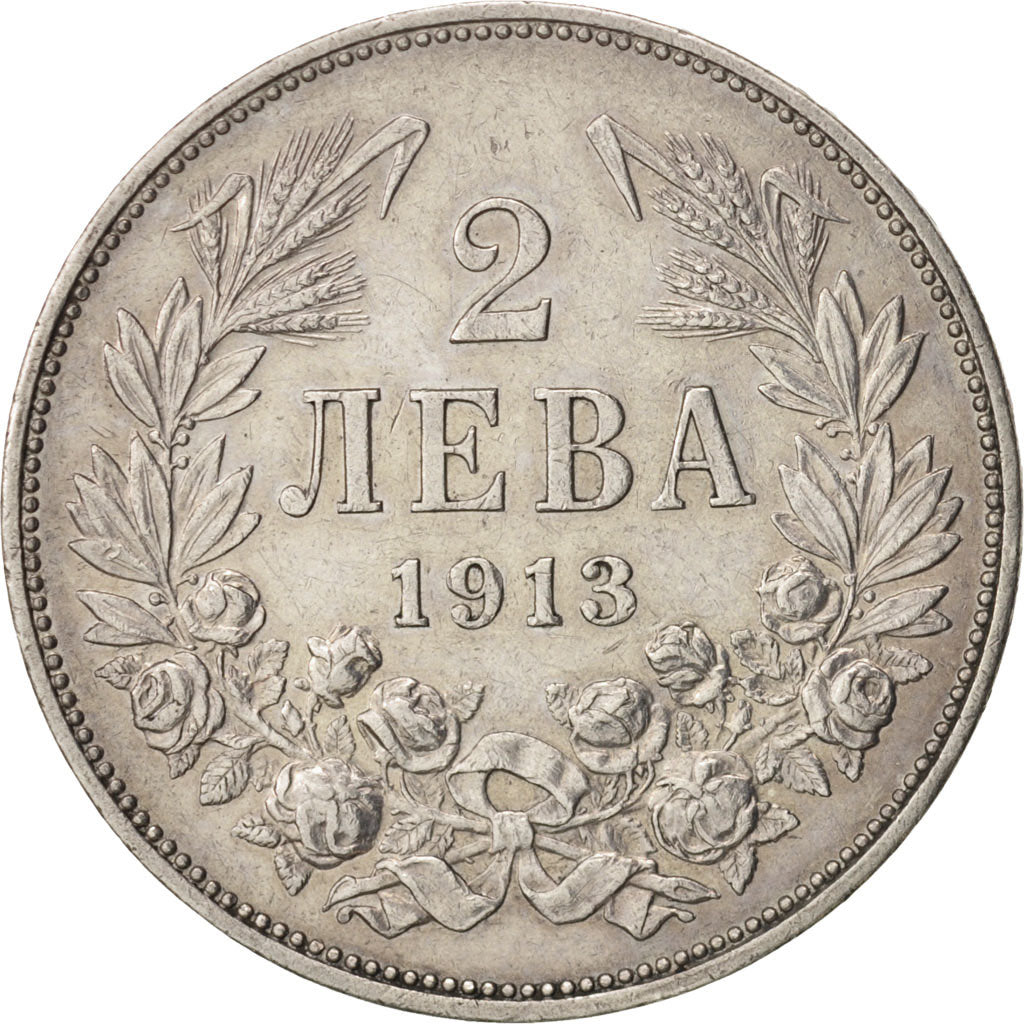 Bulgarie, 2 Leva, 1913, TTB+, Argent, KM:32