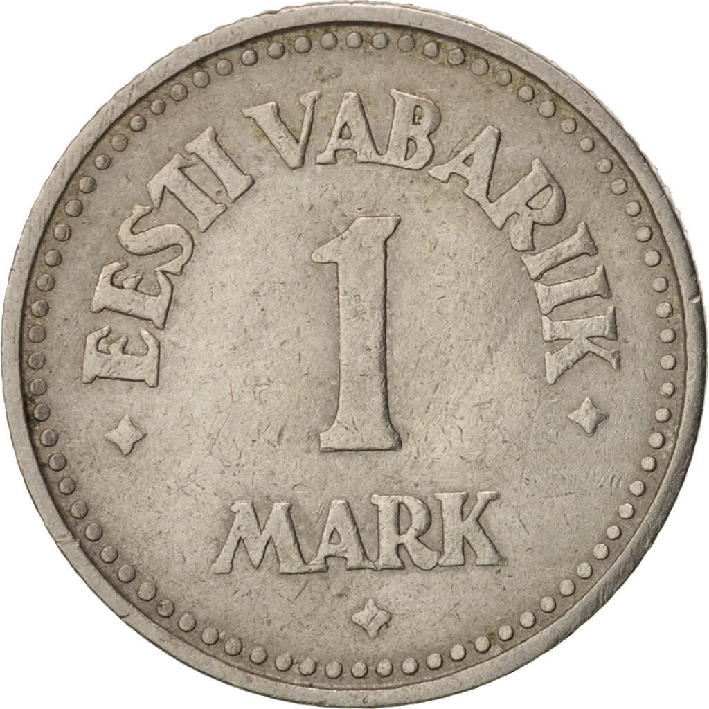 Estonia, Mark, 1922, EF(40-45), Copper-nickel, KM:1