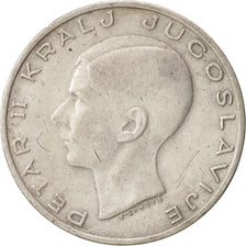 Yugoslavia, Petar II, 20 Dinara, 1938, EF(40-45), Silver, KM:23