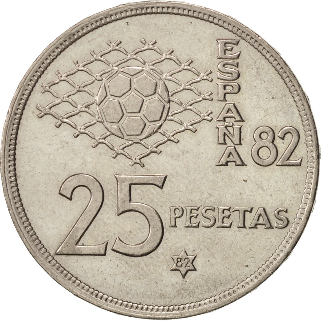 Monnaie, Espagne, Juan Carlos I, 25 Pesetas, 1982, SUP, Copper-nickel, KM:824