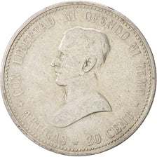Uruguay, 20 Centesimos, 1920, F(12-15), Silver, KM:24