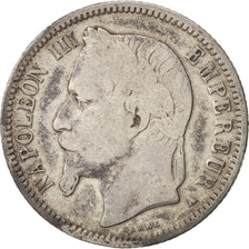 France, Franc, 1868, Paris, VF(20-25), Silver, KM:806.1, Gadoury:463