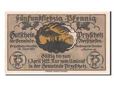 Germany, Przyschetz Gemeinde, 75 Pfennig, 1922, UNC(64), Mehl #1080.2