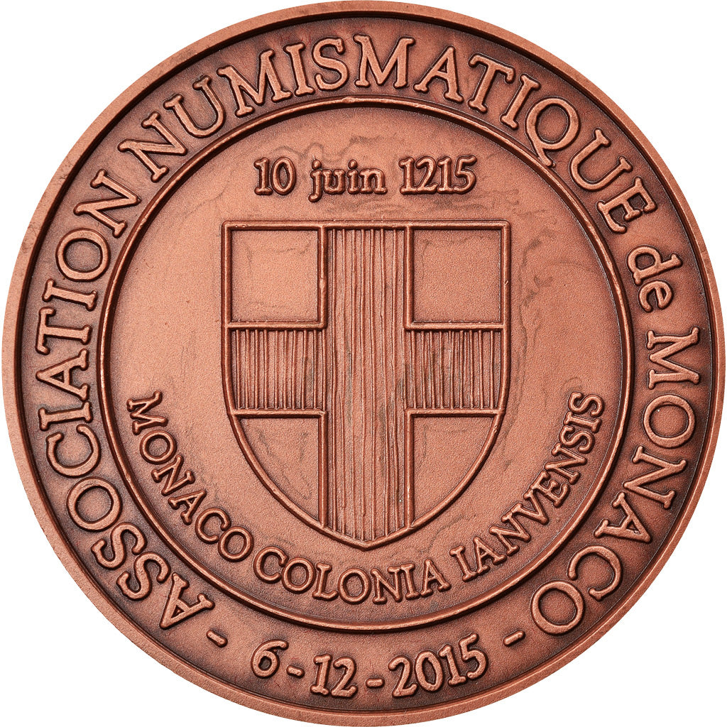 Monaco, Médaille, Association Numismatique de Monaco, 2015, SPL+, Cuivre