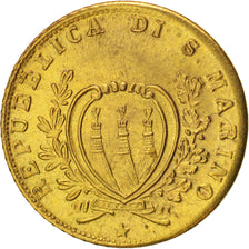 Coin, San Marino, 5 Centesimi, 1864, Rome, MS(60-62), Copper, KM:1