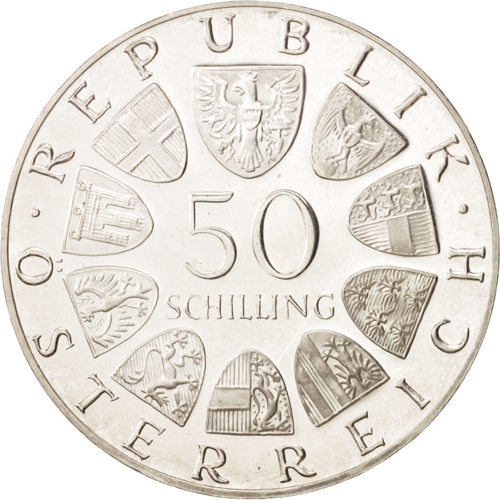 Austria, 50 Schilling, 1974, Vienne, MS(65-70), Silver, KM:2920