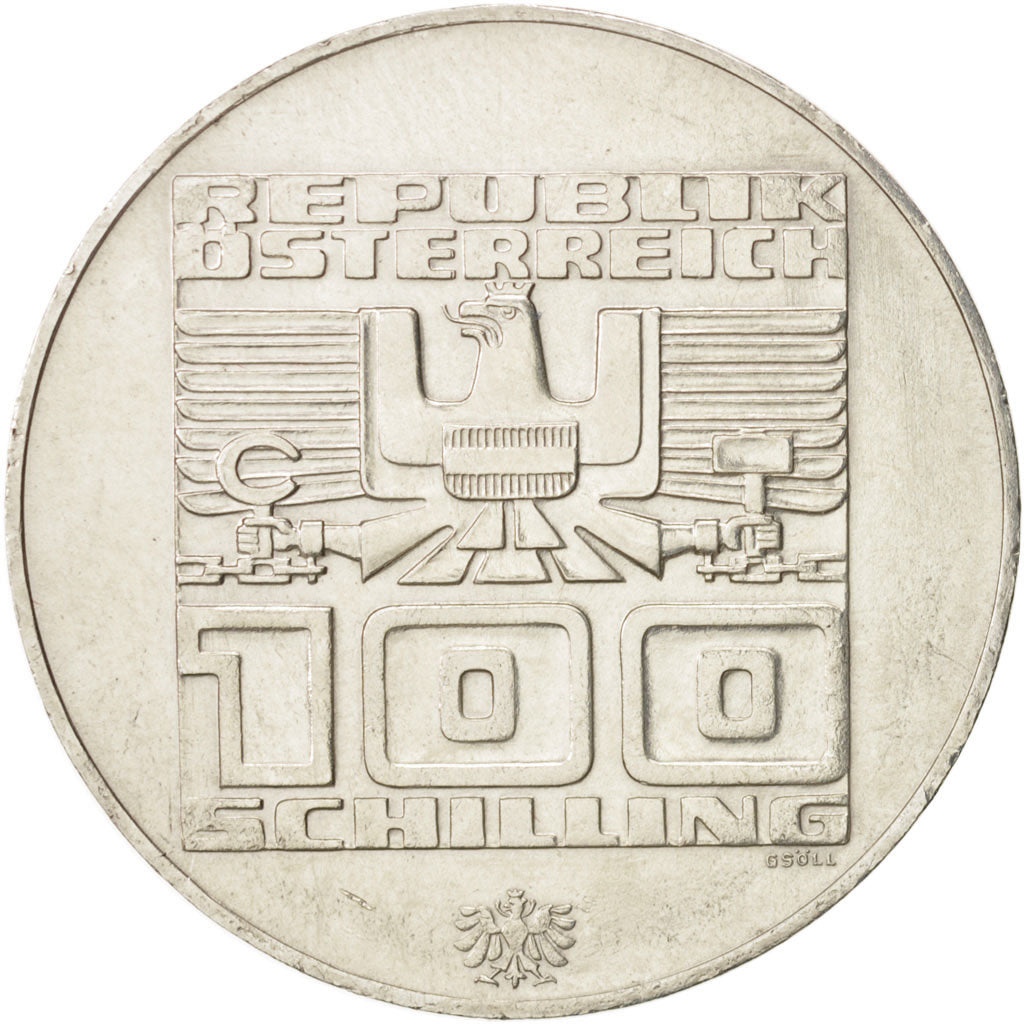 Coin, Austria, 100 Schilling, 1975, Vienne, AU(55-58), Silver, KM:2927