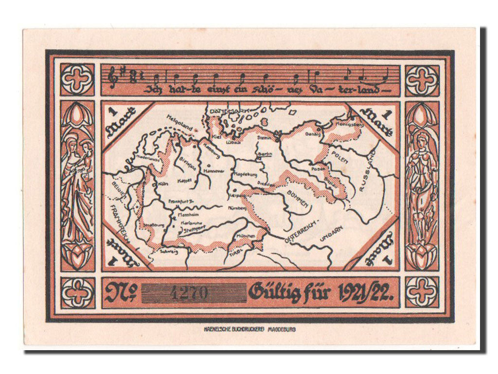 Banknote, Germany, Magdeburg Stadt, 1 Mark, 1921, UNC(64), Mehl:858.1