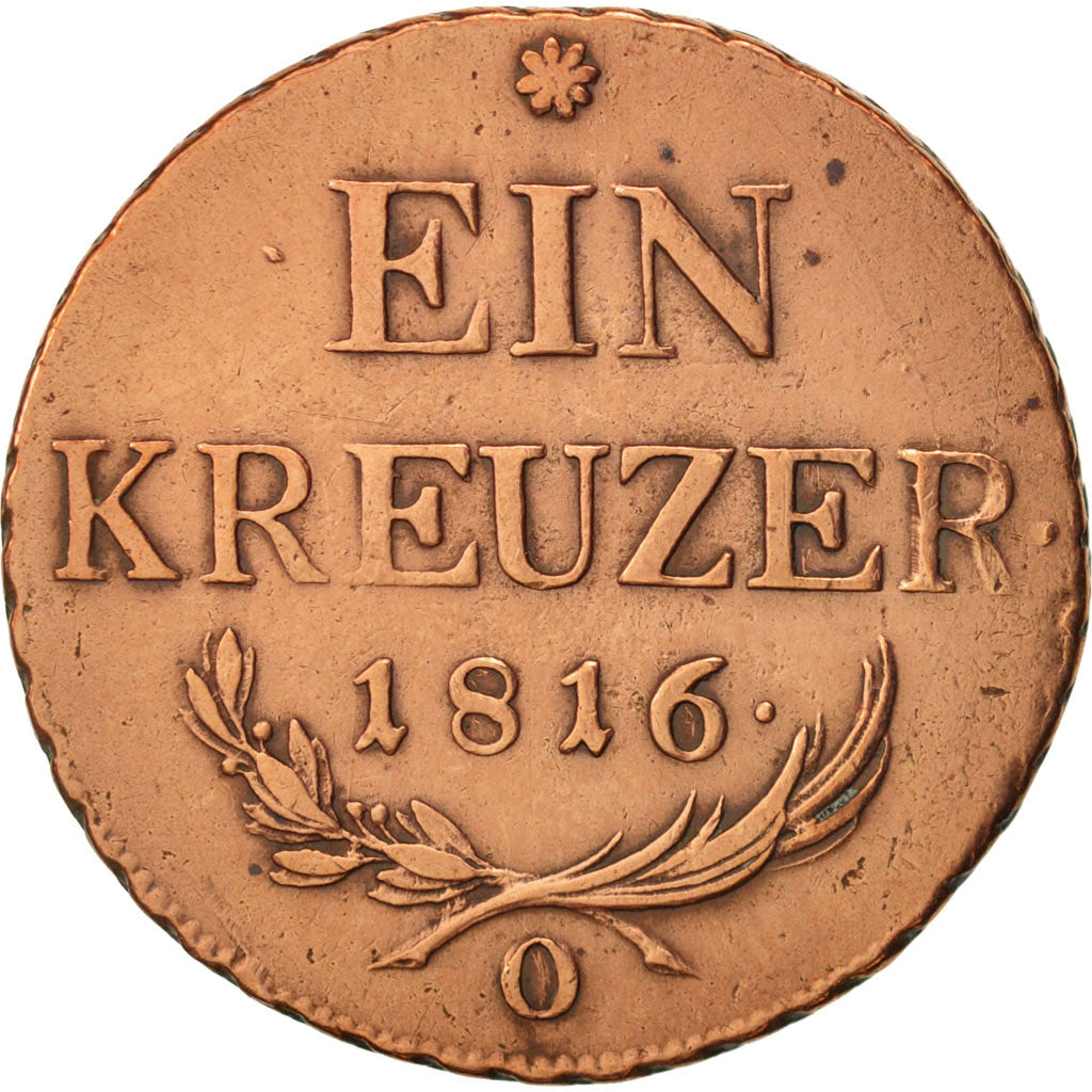 Coin, Austria, Franz II (I), Kreuzer, 1816, AU(50-53), Copper, KM:2113