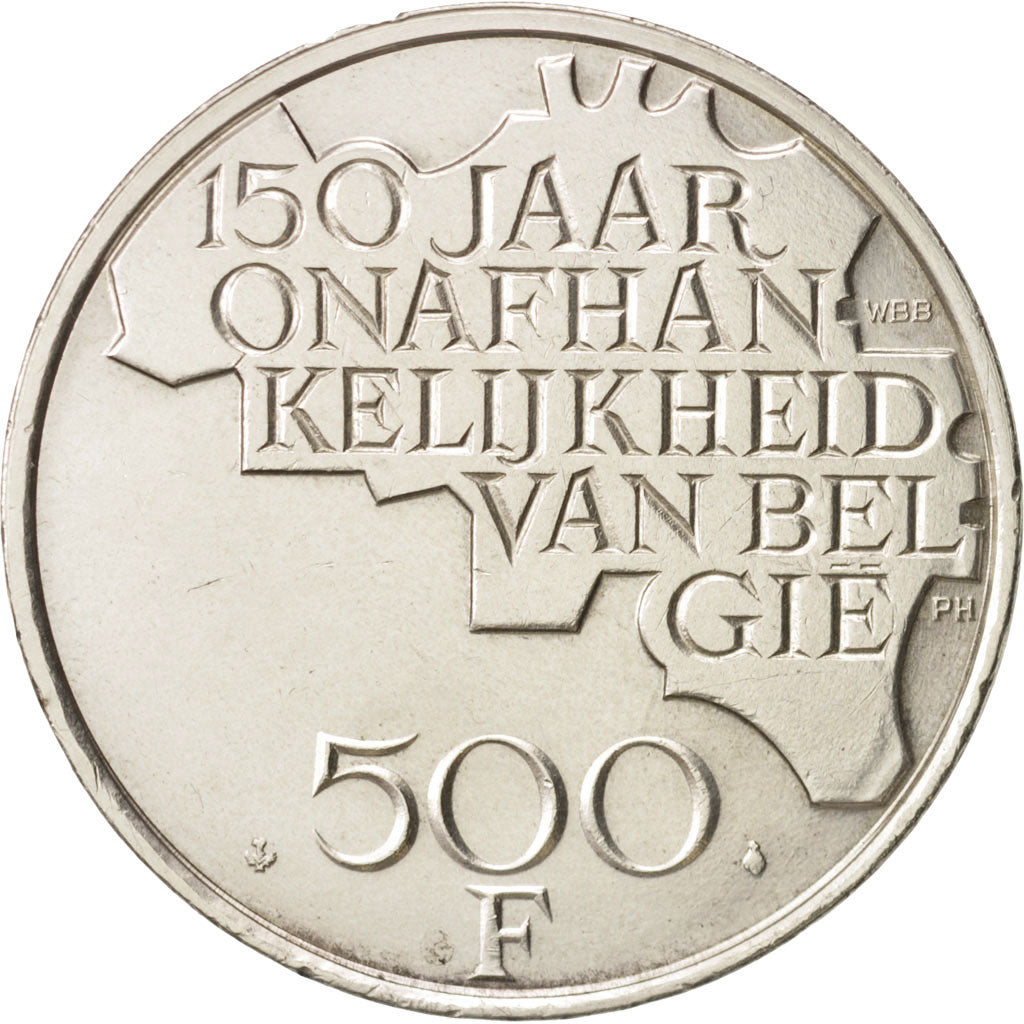 Moneta, Belgio, 500 Francs, 500 Frank, 1980, Brussels, BB+, Rame-nichel