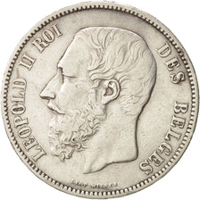 Belgium, Leopold II, 5 Francs, 5 Frank, 1868, VF(30-35), Silver, KM:24