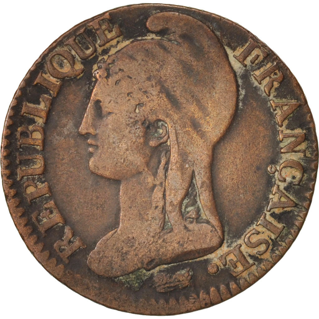 Coin, France, Dupré, 5 Centimes, 1795, Paris, VF(30-35), Bronze, KM:635.1