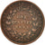 Moneta, INDIE BRYTYJSKIE, 1/4 Anna, 1835, Calcutta, VF(20-25), Miedź, KM:446.2