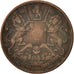 Moneda, INDIA BRITÁNICA, 1/2 Anna, 1835, Madras, BC+, Cobre, KM:447.1
