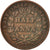 Münze, INDIA-BRITISH, 1/2 Anna, 1835, Madras, S, Kupfer, KM:447.1