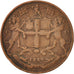Moneda, INDIA BRITÁNICA, 1/4 Anna, 1858, BC+, Cobre, KM:463.1