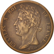 Coin, FRENCH COLONIES, Charles X, 5 Centimes, 1830, Paris, EF(40-45), Bronze