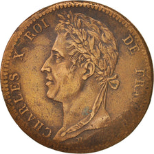 Colonies françaises, Charles X, 5 Centimes, 1828, Paris, TTB, Bronze, KM:10.1